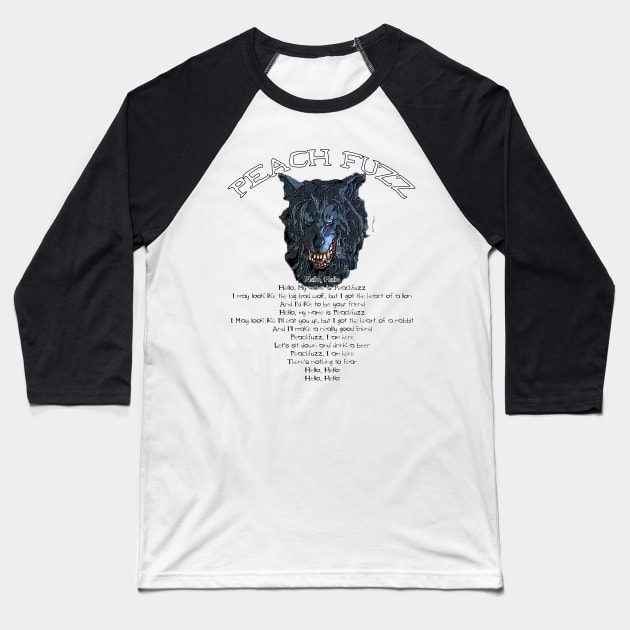 Peach Fuzz song Lyrics. Creep movie Baseball T-Shirt by HeardUWereDead